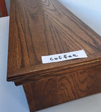 TV Riser Stand Traditional CROWN Style Oak Wood Handcrafted Custom Sizing