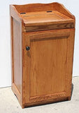 Oak Trash Can or Hamper Bin in Traditional Style Arts and Craft Designs