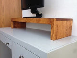 TV Riser Stand Solid Pine Wood Coffee Finish Handcrafted Custom Sizing