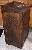 Oak Trash Can or Hamper Bin in Traditional Style Arts and Craft Designs