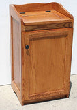 Oak Trash Can or Hamper Bin in Traditional Style Arts and Craft Designs