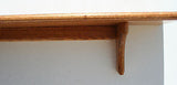 Wall Shelf Solid Oak Wood Plate Groove Design with Medium Finish (Choose Color)