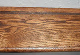 Wall Shelf Solid Oak Wood Plate Groove Design with Medium Finish (Choose Color)