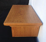 TV Riser Stand Traditional CROWN Style Oak Wood Handcrafted Custom Sizing
