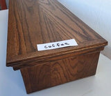 TV Riser Stand Traditional Oak Style Handcrafted Custom Sizing