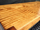 TV Riser Stand Solid Pine Wood Coffee Finish Handcrafted Custom Sizing