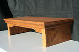 TV Riser Stand Traditional Oak Style Handcrafted Custom Sizing