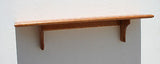 Wall Shelf Solid Oak Wood Plate Groove Design with Medium Finish (Choose Color)