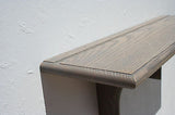 Wall Shelf Solid Oak Wood Plate Groove Design with Medium Finish (Choose Color)