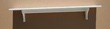 Wall Shelf Solid Oak Wood Plate Groove Design with Medium Finish (Choose Color)