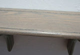 Wall Shelf Solid Oak Wood Plate Groove Design with Medium Finish (Choose Color)