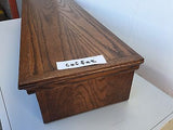 TV Riser Stand Mission Oak Style Arts and Craft Shelf Custom Sizing