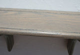 Wall Shelf Solid Oak Wood Plate Groove Design with Medium Finish (Choose Color)