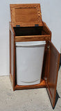 Oak Trash Can or Hamper Bin in Traditional Style Arts and Craft Designs