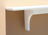 Wall Shelf Solid Oak Wood Plate Groove Design with Medium Finish (Choose Color)