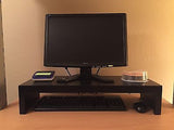 Computer Monitor Stand Modern Style Handcrafted Shelf