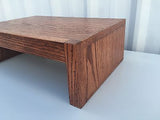 TV Riser Stand Modern Oak Style Handcrafted Custom Sizing