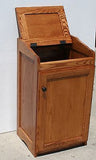 Oak Trash Can or Hamper Bin in Traditional Style Arts and Craft Designs