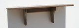 Wall Shelf Solid Oak Wood Plate Groove Design with Medium Finish (Choose Color)