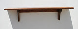 Wall Shelf Solid Oak Wood Plate Groove Design with Medium Finish (Choose Color)