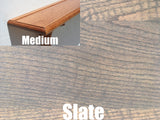Wall Shelf Solid Oak Wood Plate Groove Design with Medium Finish (Choose Color)