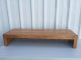 TV Riser Stand Modern Oak Style Handcrafted Custom Sizing