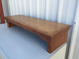 TV Riser Stand Traditional Style Arts and Craft Shelf Alder Wood