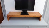 TV Riser Stand Solid Pine Wood Coffee Finish Handcrafted Custom Sizing