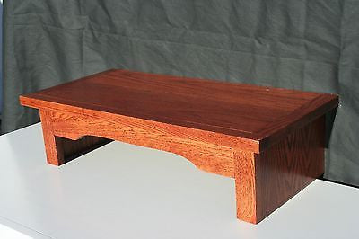 Oak Tv Risers TV Riser Stand Mission Oak Style Shelf with Color Options Available – U ...