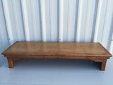 TV Riser Stand Traditional Style Arts and Craft Shelf Alder Wood