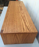 TV Riser Stand Modern Oak Style Handcrafted Custom Sizing