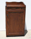 Oak Trash Can or Hamper Bin in Traditional Style Arts and Craft Designs