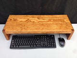 TV Riser Stand Solid Pine Wood Coffee Finish Handcrafted Custom Sizing