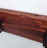 Wall Shelf Rustic Style Solid Wood with Cherry Finish