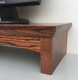 TV Riser Stand Shaker Style with Medium Oak Finish