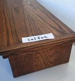 TV Riser Stand Modern Oak Style Handcrafted Custom Sizing