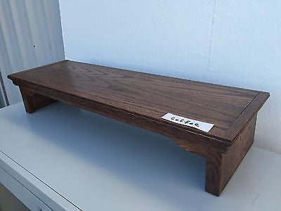 Oak Tv Risers TV Riser Stand Traditional Oak Style Handcrafted Custom Sizing – U Decor It