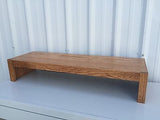 TV Riser Stand Modern Oak Style Handcrafted Custom Sizing