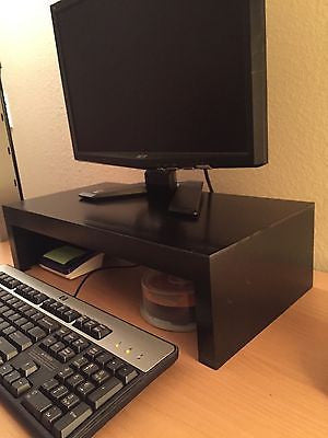 Computer Monitor Riser Stand Handcrafted Modern Style Shelf