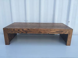 TV Riser Stand Modern Oak Style Handcrafted Custom Sizing