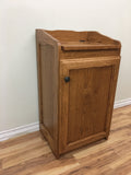 Oak Trash Can or Hamper Bin in Traditional Style Arts and Craft Designs